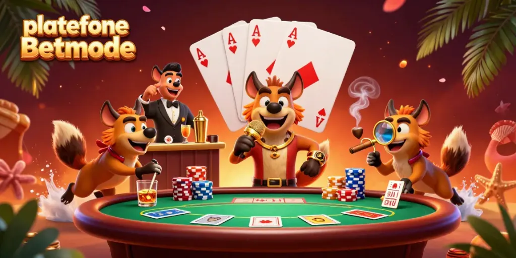 Visitez la plateforme Betmode pour des jeux de casino passionnants avec des hyènes animées.